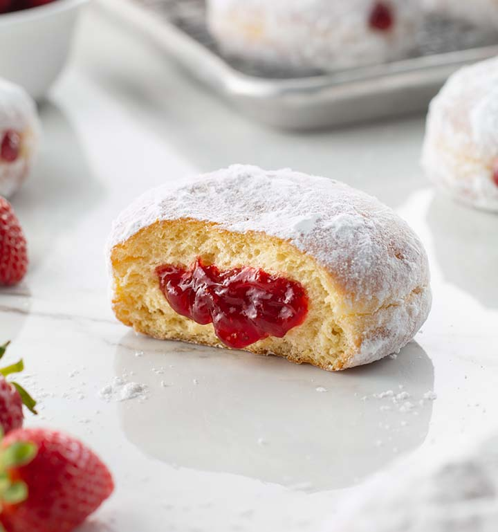 Strawberry Filled Donut